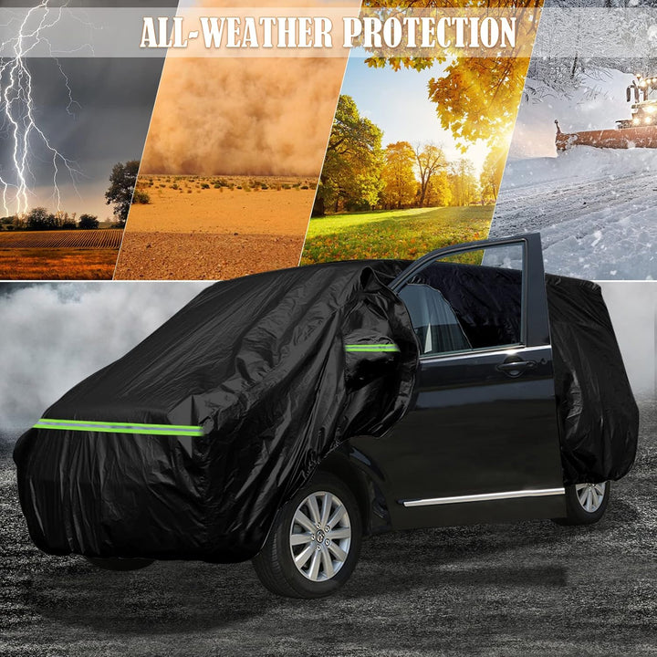 Autoabdeckung Vollgarage Abdeckplane Auto Kombipassend für VW T5 T6, 300D Atmungsaktiv Autoabdeckung