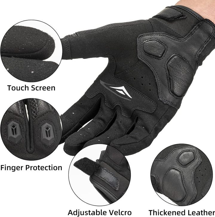 ROCKBROS Handschuhe Fahrrad für Damen Herren Touchscreen Fahrradhandschuhe Anti-Stoss für Outdoor-Sp