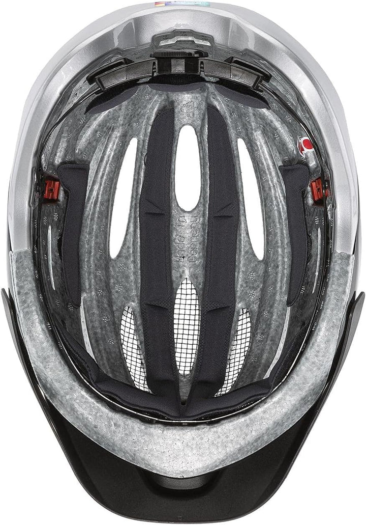 UVEX Fahrradhelm UVEX True Gr. 52-58 cm, Black Silver 52-55 cm, 52-55 cm