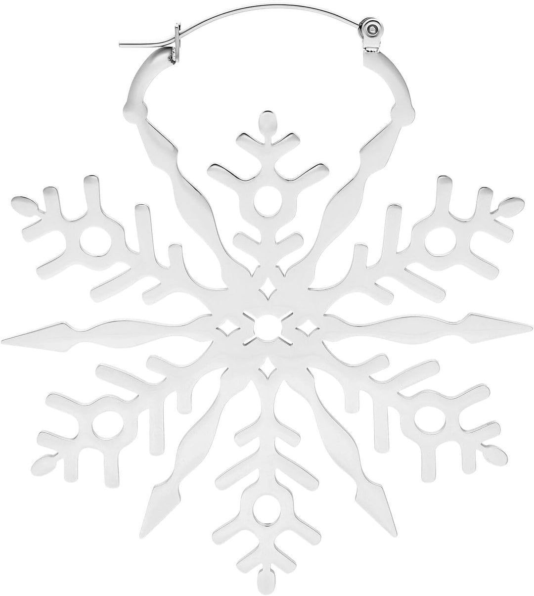 Wildcat Snowflake Hoops Silber, Silber