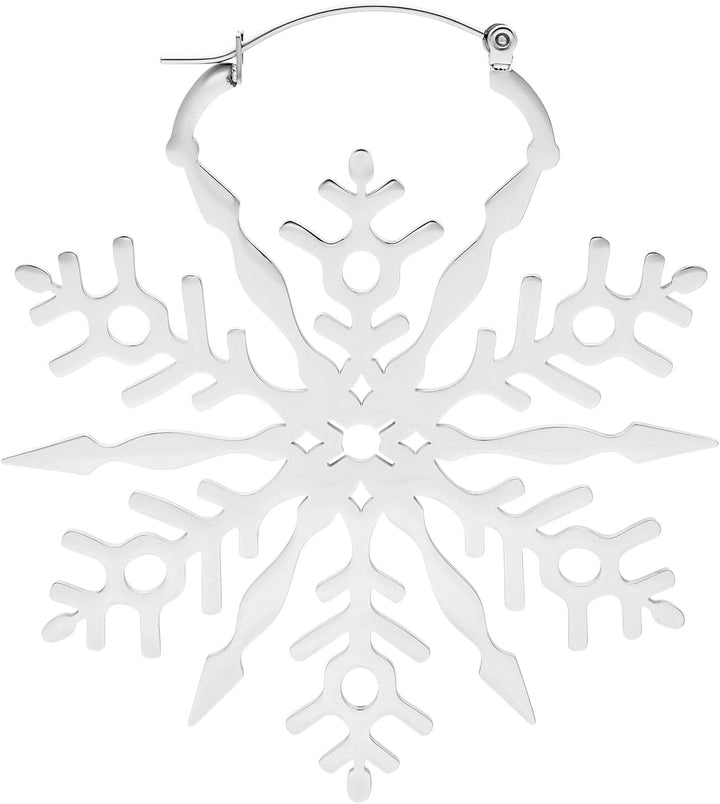 Wildcat Snowflake Hoops Silber, Silber