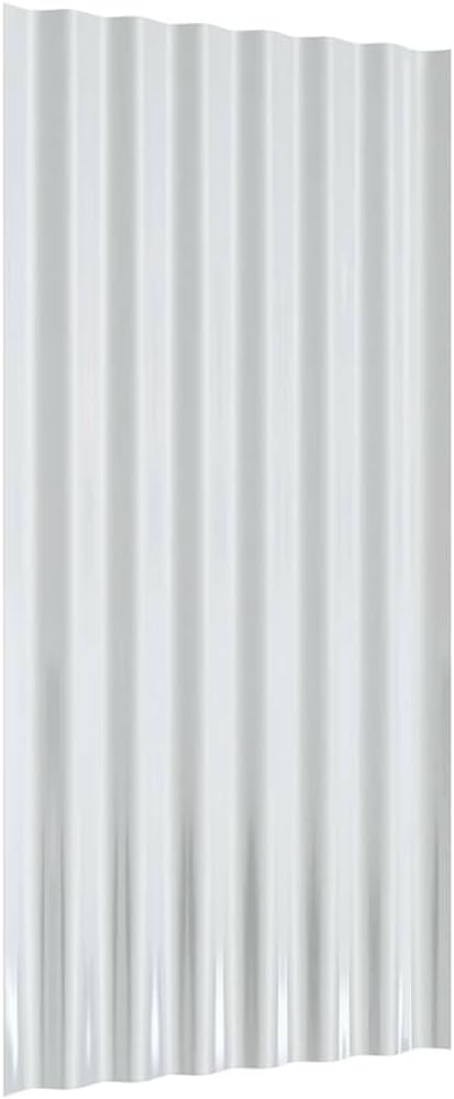 ACAGALA Dachpaneele Wellplatte aus Metall 80 x 36 cm | 12 STK. verzinkte Stahlbleche | Wetterfeste W
