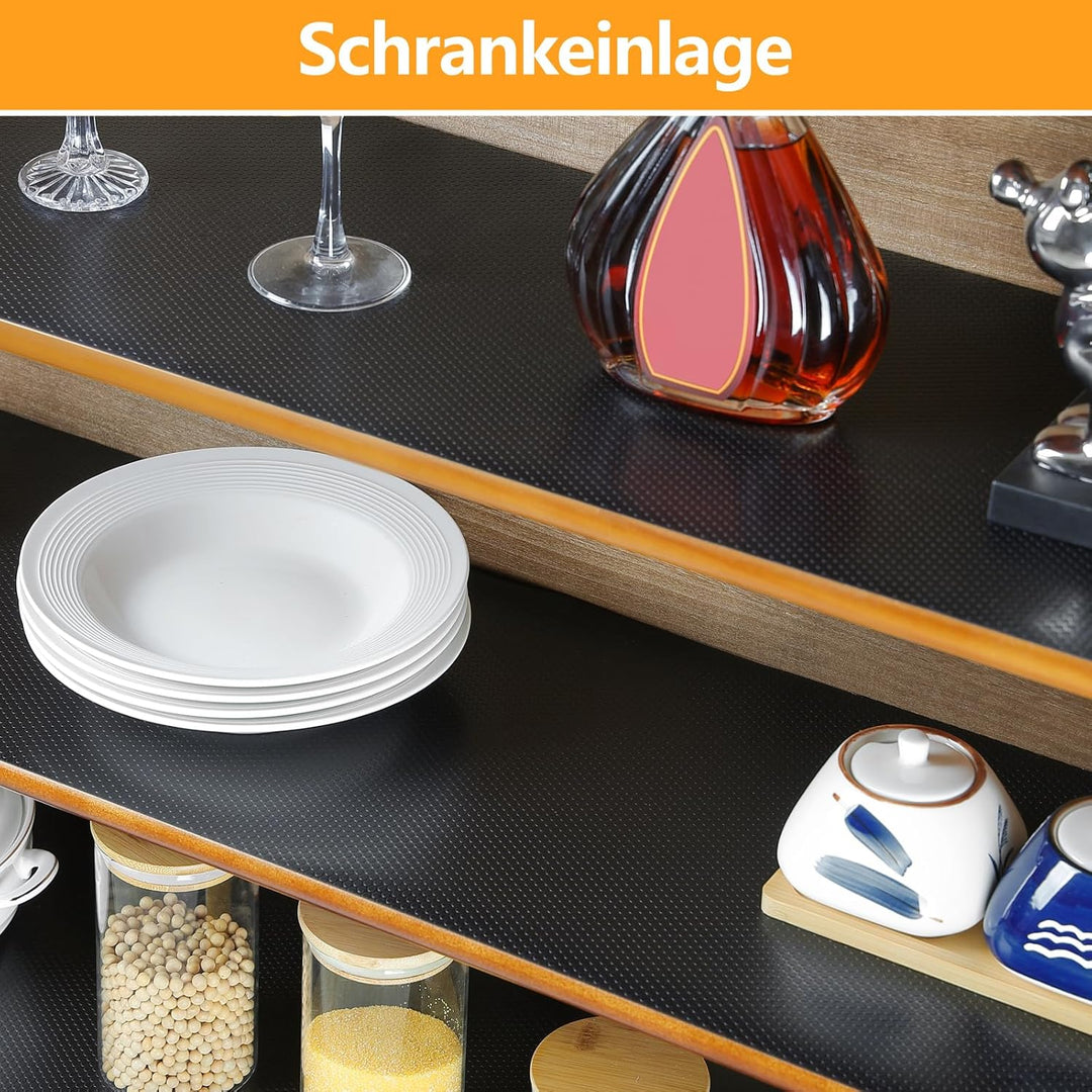 wohomuke Schubladenmatte 50x600cm küche Matte für schubladen schubladeneinlage zuschneidbar Eva Kühl