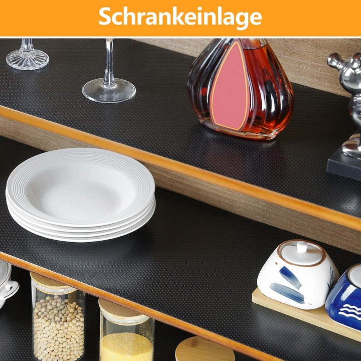 wohomuke Schubladenmatte 50x600cm küche Matte für schubladen schubladeneinlage zuschneidbar Eva Kühl
