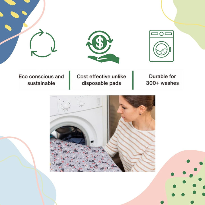 Caldwell's Pet Supply Co. Wiederverwendbar, waschbar im Zweierpack Potty Pads, Extra Large Absorbent