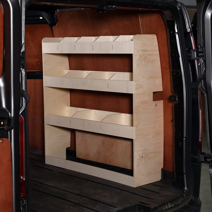 Vanify - Kompatibel mit Ford Transit Custom L2 2012+ Fahrzeugeinrichtung Fahrzeugregale, doppelte Re
