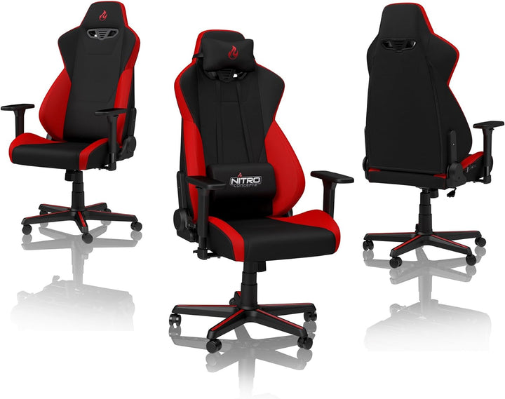 NITRO CONCEPTS S300 Gamingstuhl - Ergonomischer Bürostuhl Schreibtischstuhl Chefsessel Bürostuhl Pc
