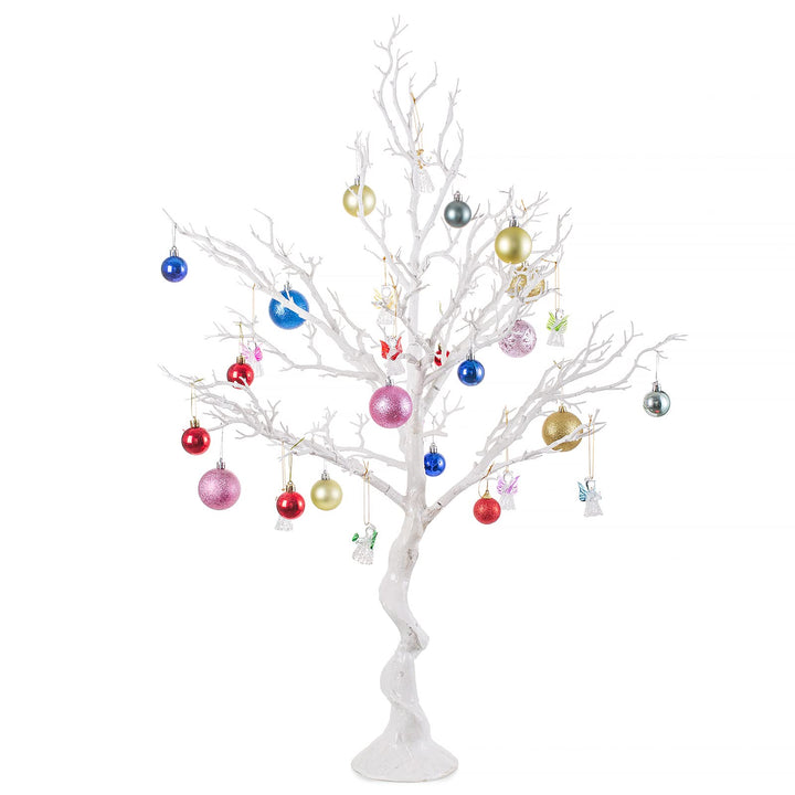 Nuptio Weisser Künstlicher Osterbaum 105cm Hoch Weihnachtsschmuck Manzanita Künstliche Bäume Dekorat