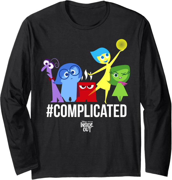 Disney Pixar Inside Out Hashtag Complicated Group Shot Langarmshirt