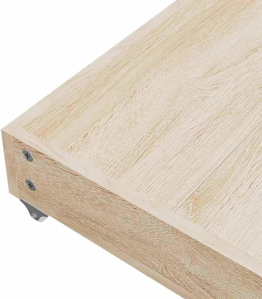 vidaXL Bettschubladen 2 Stk., Bettkasten mit Rollen, Schubkasten Schublade für Bett, Bettschubkasten