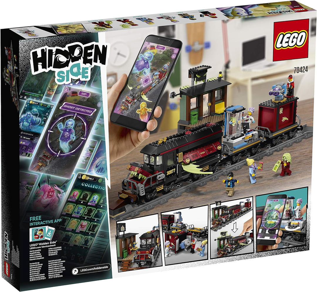 LEGO 70424 Hidden Side Geister-Expresszug Kinderspielzeug, Augmented Reality Funktionen Frustfreie V