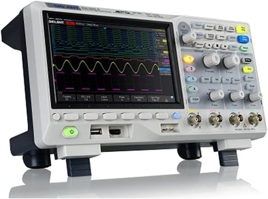 Siglent SDS1104X-E Digitales Oszilloskop, 100 MHz, 4 Kanäle, Standard-Decoder. & TP-Link TL-WN725N N