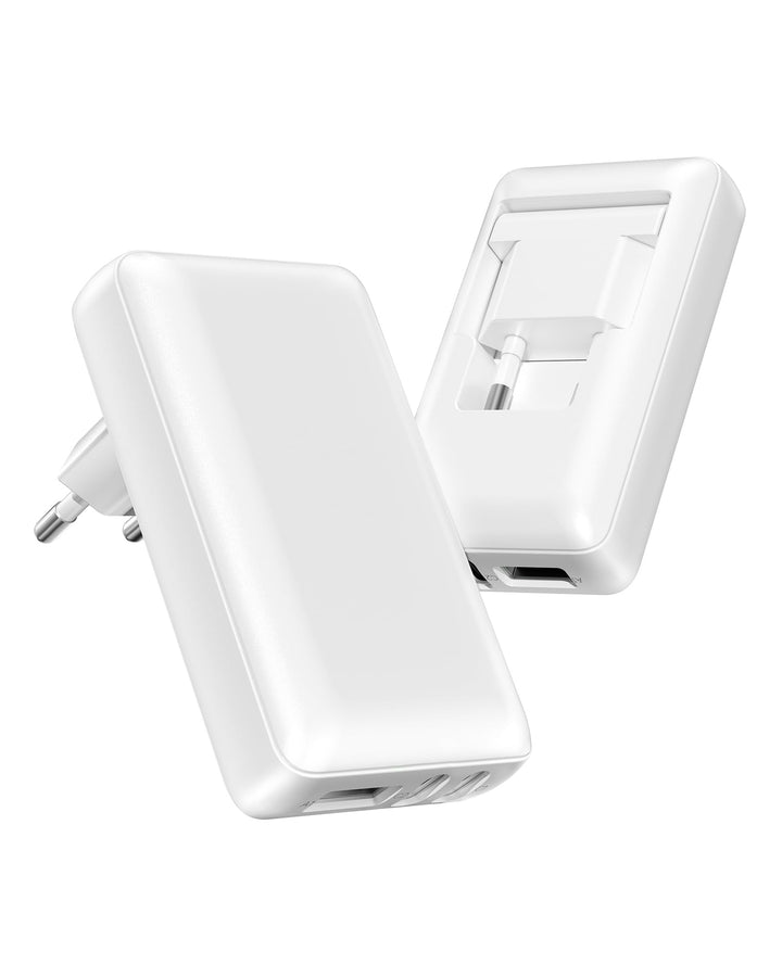 USB Ladegerät Flach,3 Ports USB C Stecker Abgewinkelt,Flaches Netzteil mit 20W PD Schnellladegerät,F