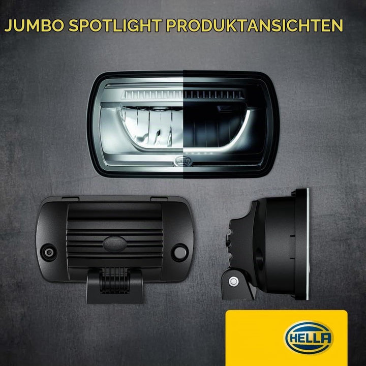 HELLA - LED-Fernscheinwerfer - Jumbo LED - ECE-R148/E24 5931/ECE-R10/E1 9032/ECE-R149 - 1FE 016 773-