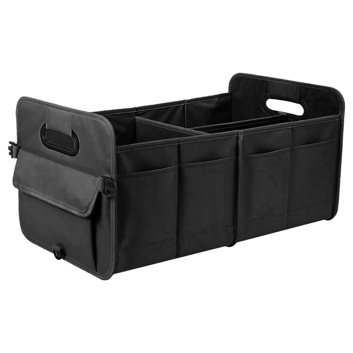 Oxford Cloth Vehicle Storage Bag with Handle, Sturdy Trunk Storages Organizer, Folding Vehicle Trunk