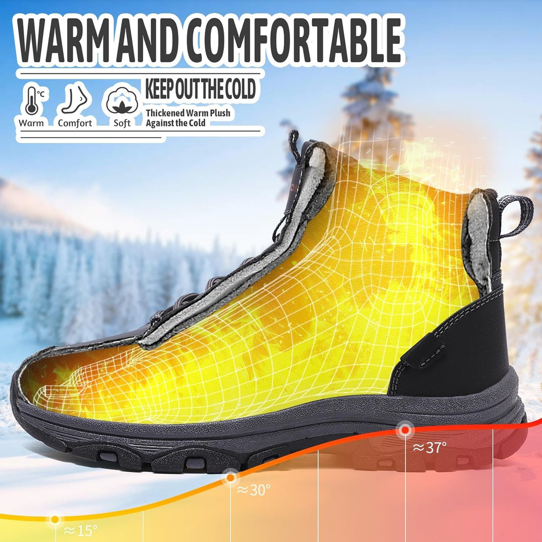 Littleplum Wanderschuhe Herren Trekkingschuhe Leicht Outdoorschuhe Wanderstiefel Herren Stiefel Wint