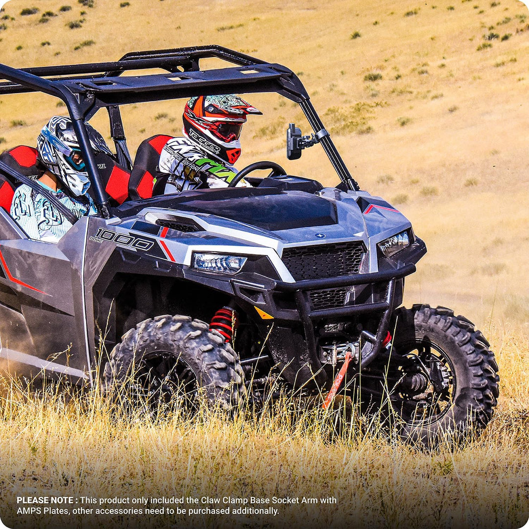TUSITA Motorrad ATV/UTV Halterung Kompatibel mit Garmin Montana, Zumo XT - Klauenklemme Basis Short
