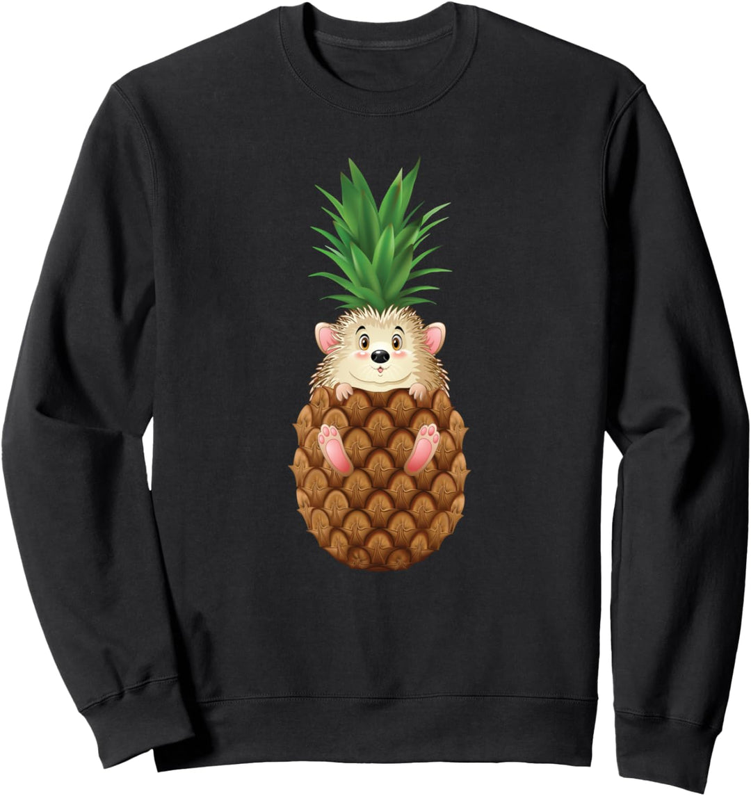 Igel in Ananas, Sommerfrucht Kostüm Sweatshirt