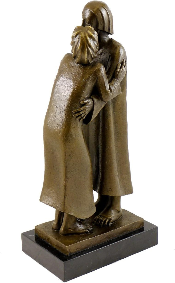 Das Wiedersehen (1930) - Ernst Barlach Skulptur - 100% Bronze - Christus und Thomas - Wohndeko Desig