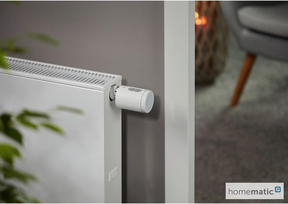 Homematic IP 3er Set Smart Home Heizkörperthermostat – Pure, digitaler Thermostat Heizung, Steuerung