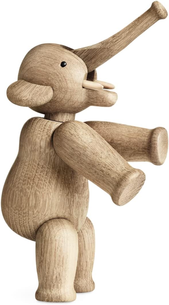 Kay Bojesen Elefant klein Figuren 13 cm Holzfiguren Weihnachtsdekoration, Holz 16.6 x 12.3 x cm Elef