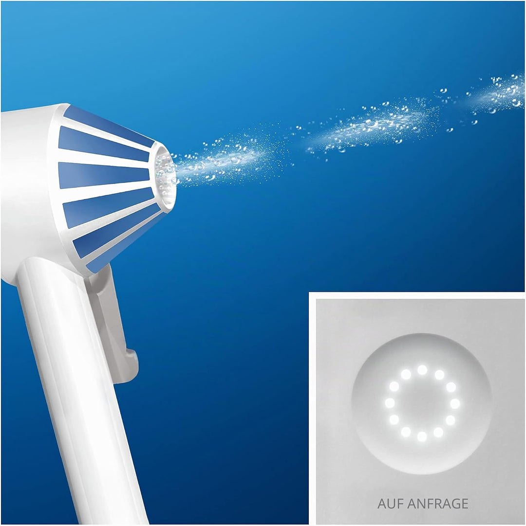 Oral-B AquaCare 6 Pro-Expert Munddusche, 2 Ersatzdüsen, Zahnzwischenraumreiniger mit 6 Putzmodi für