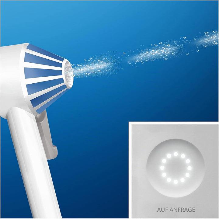 Oral-B AquaCare 6 Pro-Expert Munddusche, 2 Ersatzdüsen, Zahnzwischenraumreiniger mit 6 Putzmodi für