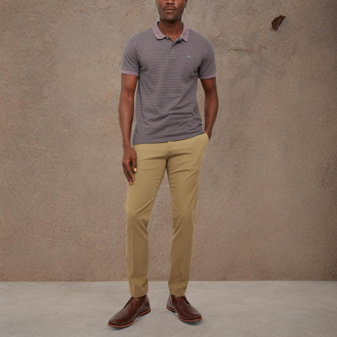 Dockers Herren-City-Hose, schmale Passform, Smart 360 Tech New British Khaki 28W / 30L, New British