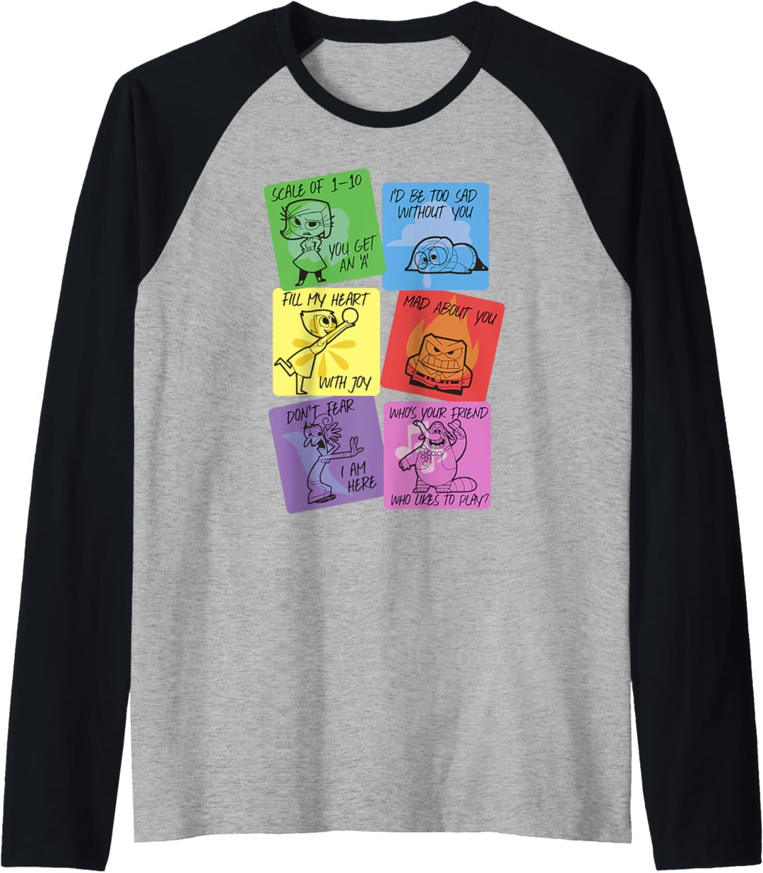 Disney Pixar Inside Out Valentine's Cards Raglan