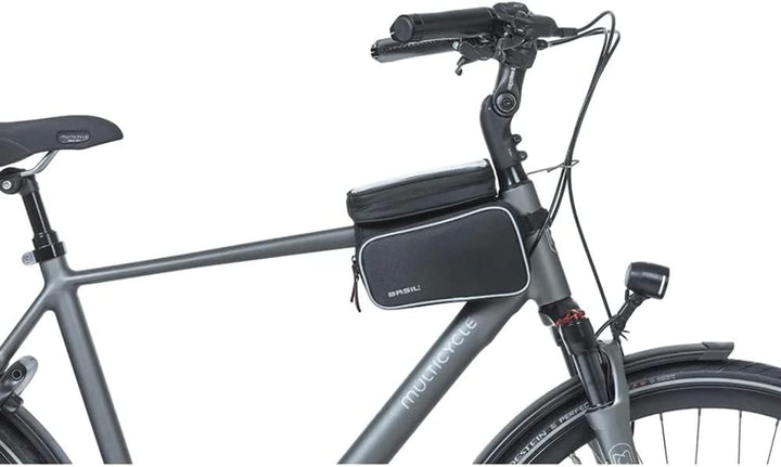 Basil Sport Design Oberrohr Rahmentasche Doppel M - Geeignet für Elektrisches, City, Damen, Herrenfa
