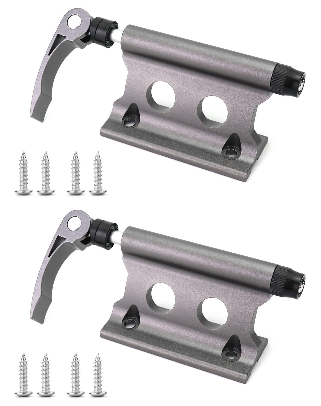 QWORK® 2 Stücke Gabelhalterung Fahrrad, Schnellspanner aus Aluminiumlegierung, für LKW, SUV und Anhä