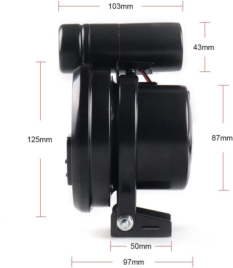 TOTMOX Universal 5" Kohlefaser 4 in 1 Drehzahlmesser mit 11000 U/min mit Temperatur-/Öl-/Wasseranzei