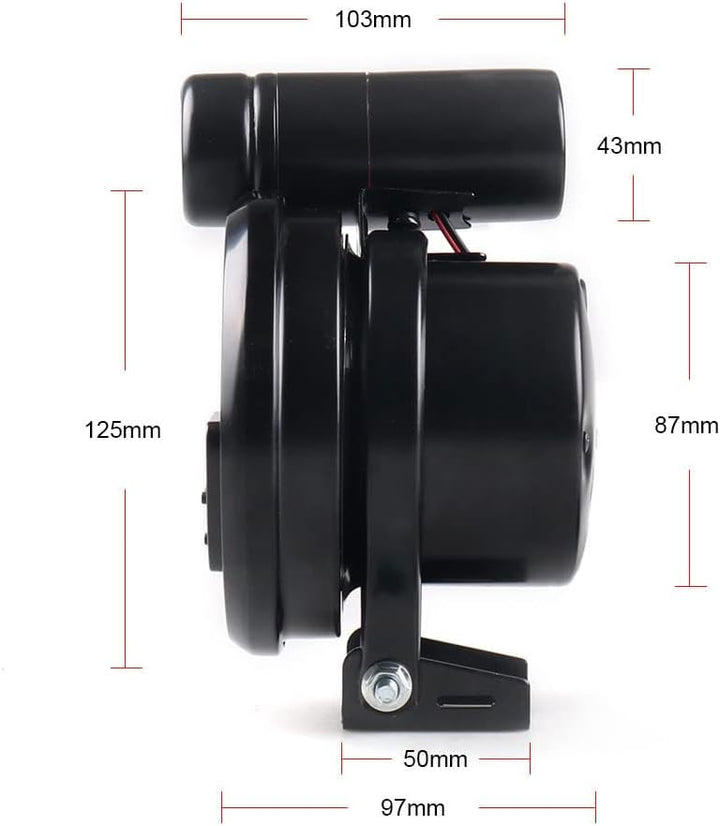 TOTMOX Universal 5" Kohlefaser 4 in 1 Drehzahlmesser mit 11000 U/min mit Temperatur-/Öl-/Wasseranzei