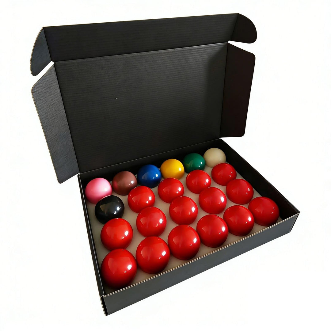 Snooker Kugeln Set, 22 Stück 52,5 mm Snooker Balls Set Harz Britisches Billardkugeln Set, 15 Rote, 6