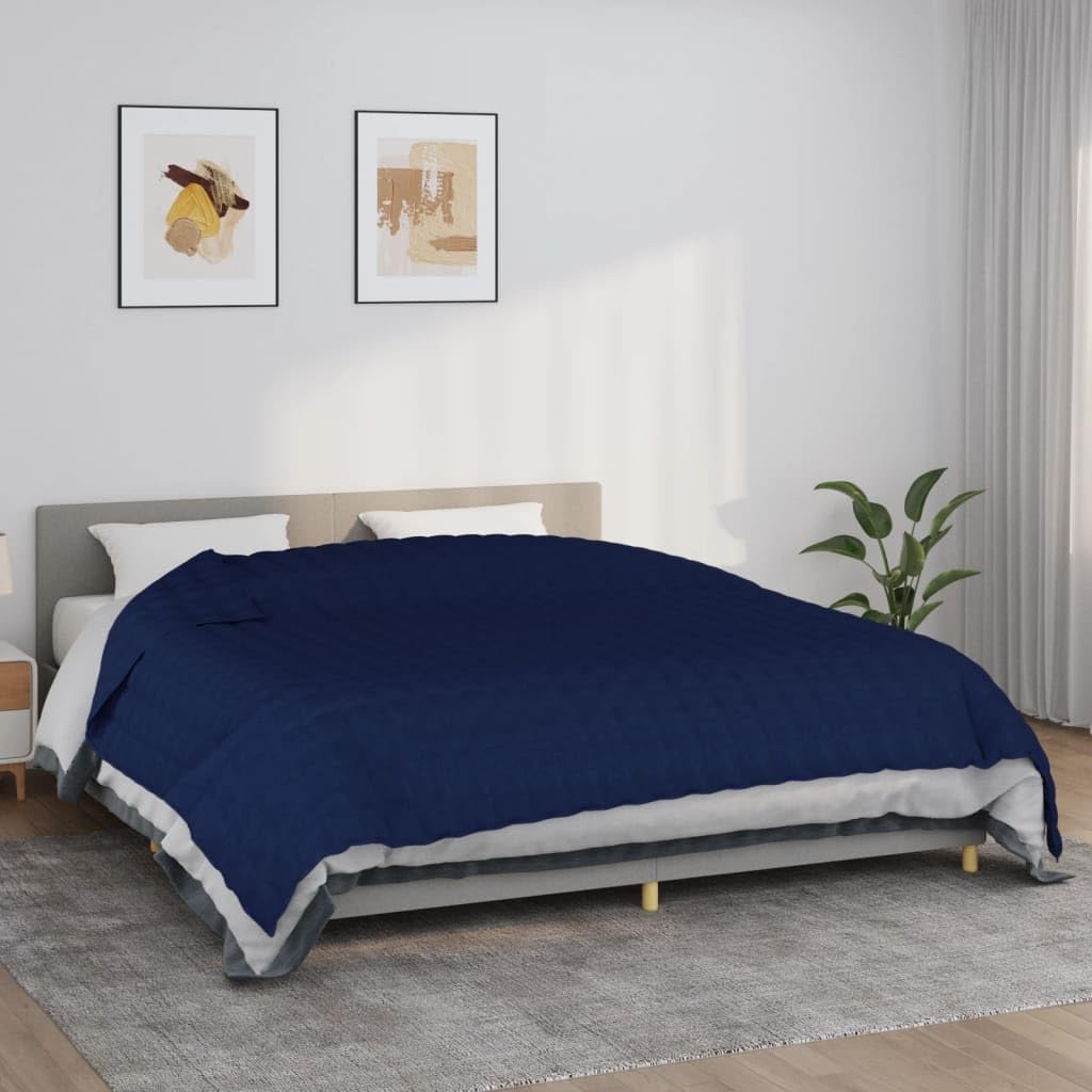SKM Gewichtsdecke Blau 220x260 cm 11 kg Stoff, Weight: 11.55 kg, 350748 Blau 220 x 260 cm,11 kg, Bla
