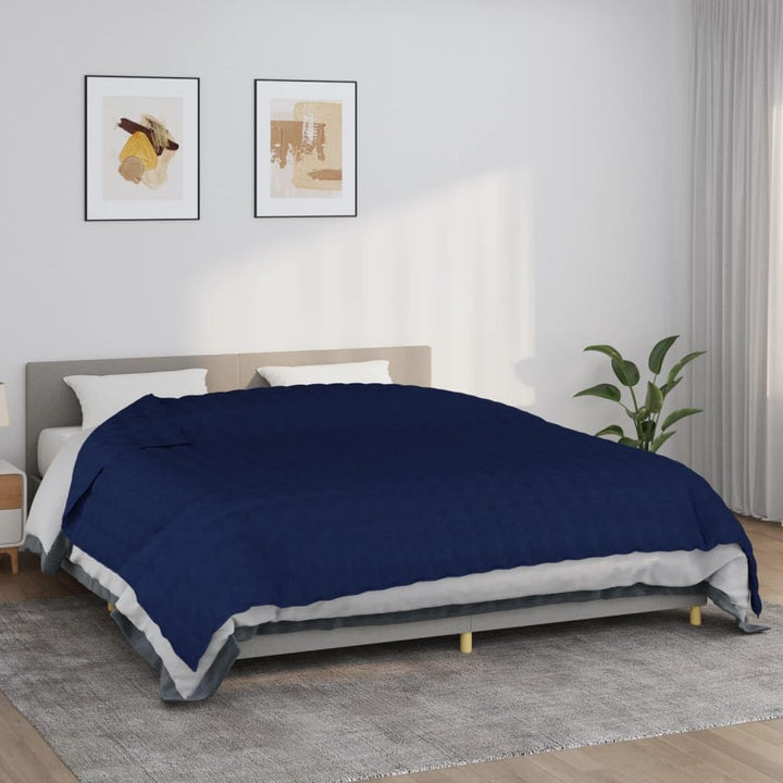 SKM Gewichtsdecke Blau 220x260 cm 11 kg Stoff, Weight: 11.55 kg, 350748 Blau 220 x 260 cm,11 kg, Bla