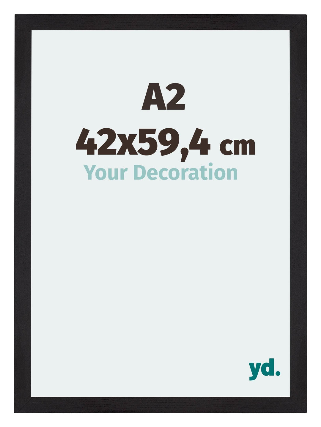 yd. Your Decoration - Bilderrahmen DIN A2 42x59,4 cm - Bilderrahmen aus MDF mit Acrylglas - Antirefl