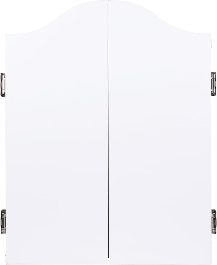 Holz Dartschrank, sisal Dartscheibe, inbegriffen 6 Darts 18gr und Zubehör weiss