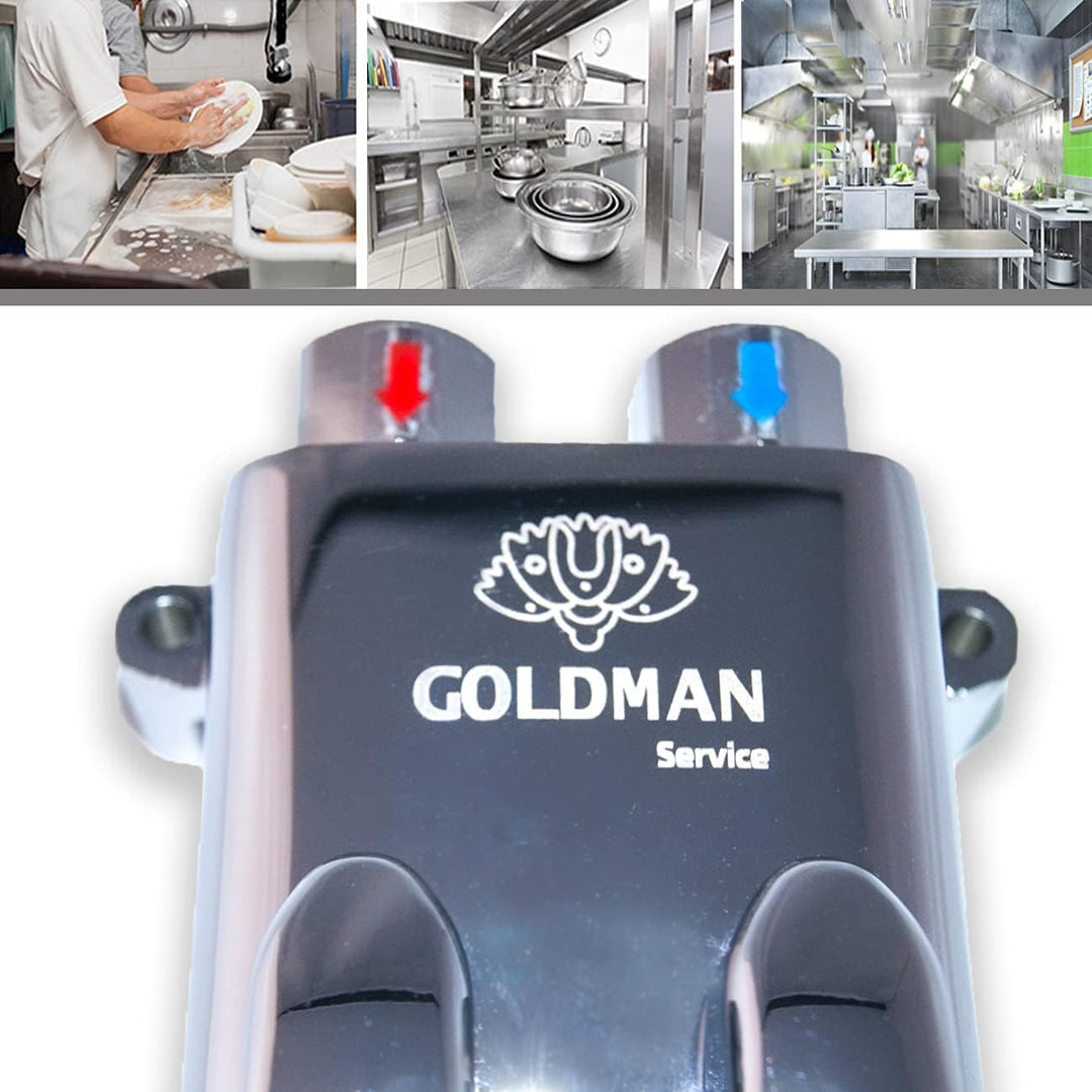 Tretmischer, Zweiwasser, für Industriewaschbecken, Hotellerie, Pedalwaschbecken, Fussarmatur mit zwe