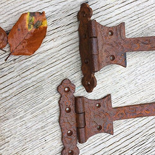 Antikas - Rustikale Torbänder geschmiedet - Antike Eisenbeschläge Truhenband Schmiedeeisen