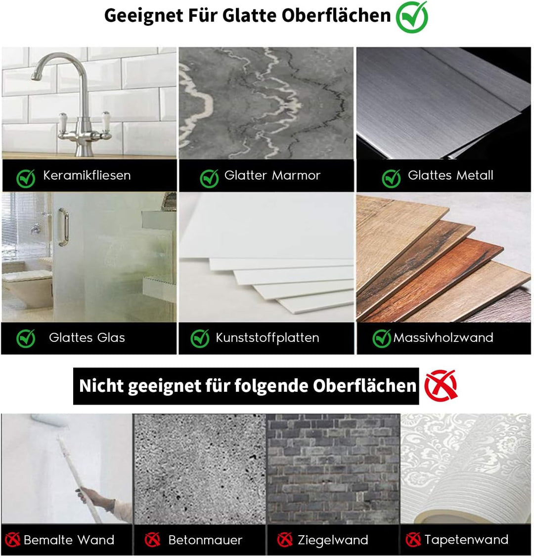 YIGII Duschablage Ohne Bohren – Selbstklebender Badezimmer Organizer aus Rostfreiem Edelstahl, Platz