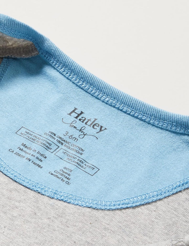 Hatley Baby-Jungen Organic Cotton Footed Sleepsuit Schlafstrampler, Arctic Animals