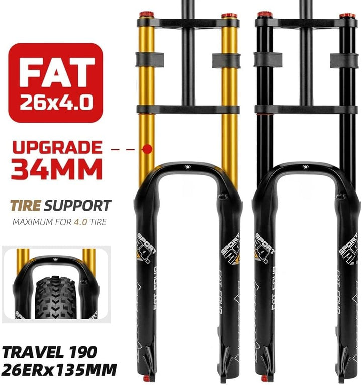 HIMALO 26 Zoll Fahrrad Federgabel 4,0&