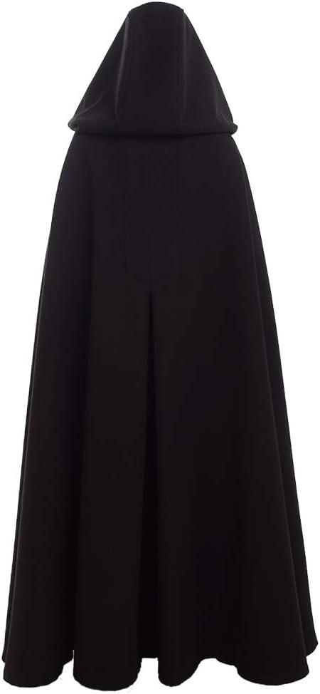 GRACEART Mittelalterliche Unisex Vampir Umhang Gothic Cosplay Kostüm, Robe mit Kapuze Cape Mantel Um