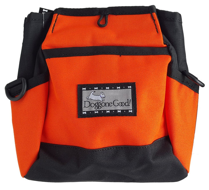 Doggone Good Rapid Rewards Deluxe Dog Training Bag with Belt with belt Orange, with belt Orange