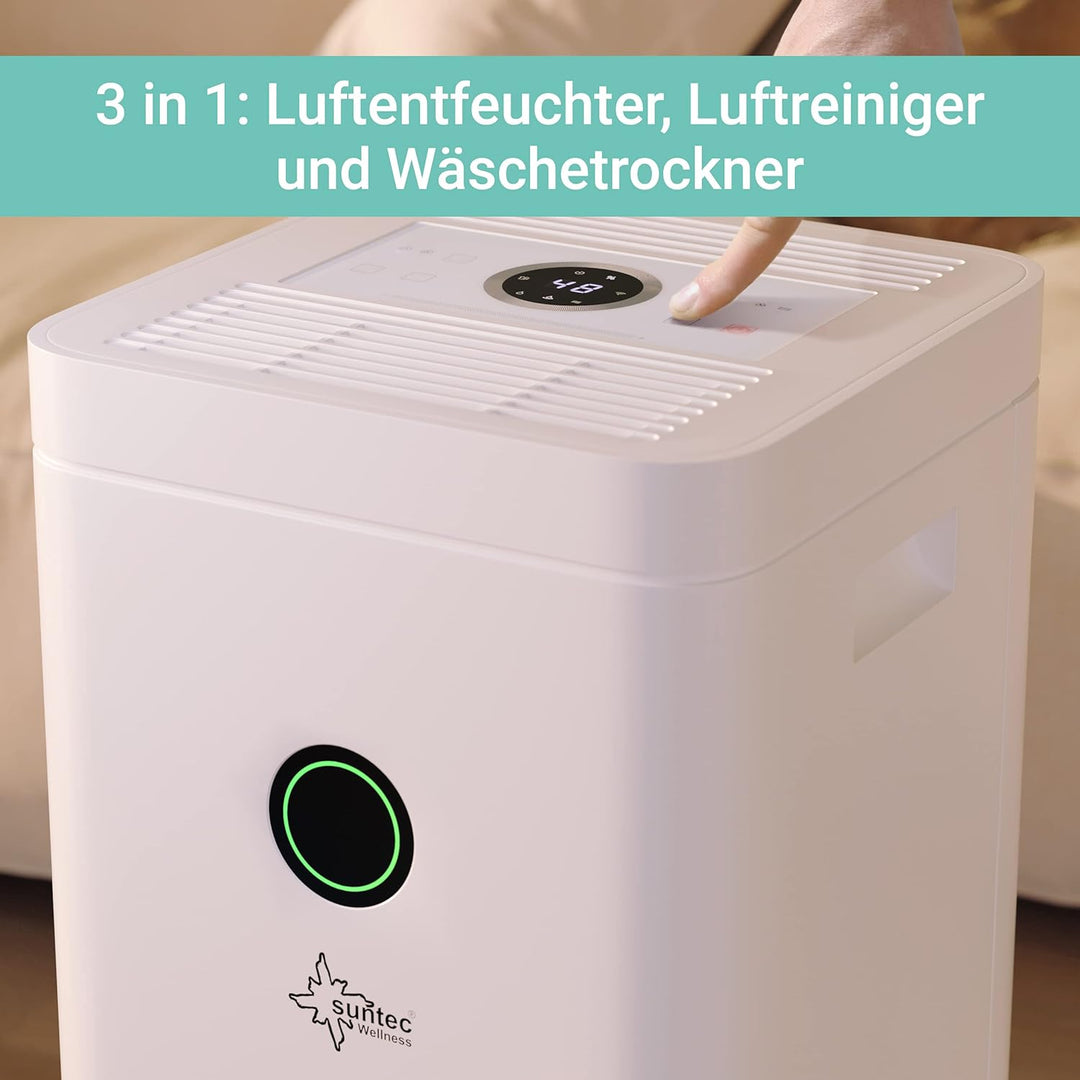 SUNTEC DryFix 16 select APP Luftentfeuchter – Für Räume bis 42 m2 bzw. 100 m3 – Entfeuchter mit App
