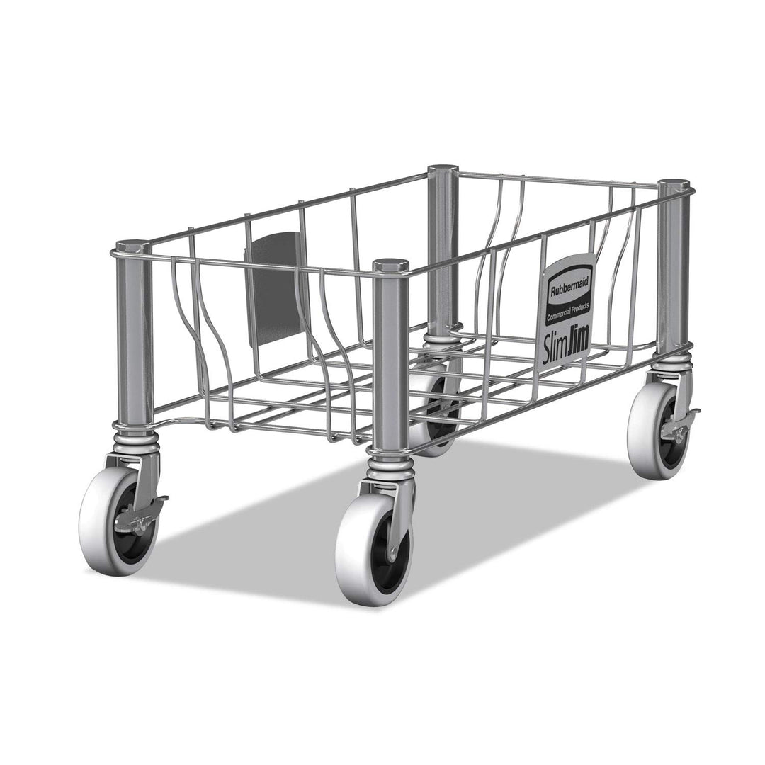 Rubbermaid Commercial Products Stainless Steel Single Dolly für eine Abfalltonne, für eine Abfallton
