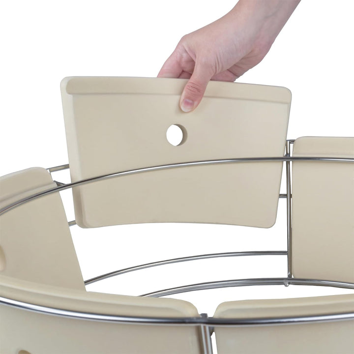 BBQ-Toro Universal Flexibles Kochsystem für Kugelgrill | Räucherbox Kit für Ø 57 cm Kugelgrill, Edel