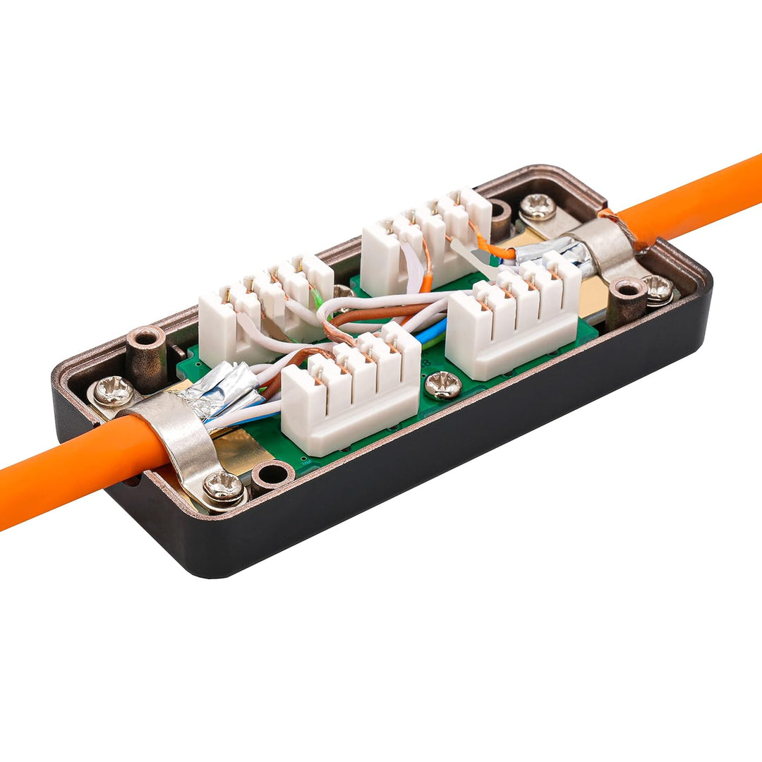 BIGtec CAT.7 LSA Verbinder 5 Stück Connection Box für Verlegekabel Netzwerkkabel Verbindungsmodul Ve