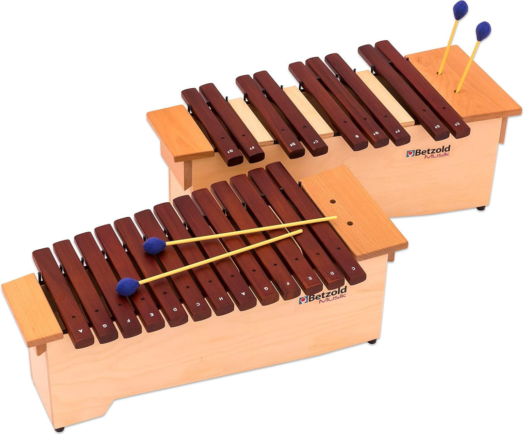 Betzold Musik - Alt-Xylophon - Klangstäbe aus Hartholz, leicht und handlich, chromatisch + diatonisc